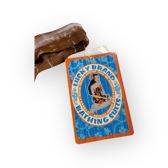 new Vintage 90’s: Lucky Brand ✌︎︎ Tie Dye Bikini Bottoms ✌︎︎ Floral Print Pink - Picture 9 of 16